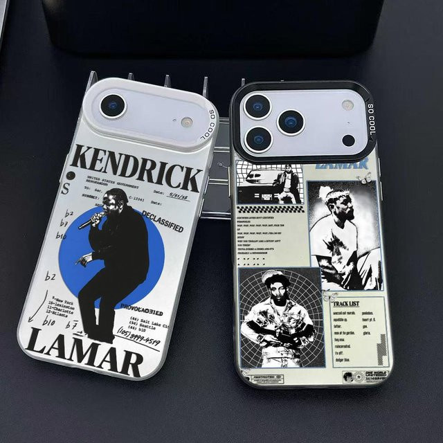 K-Kendrick Stoßfeste Handyhülle im Laser Aurora Design für iPhone 17 16 15 14 13 12 11 Pro Max Air in Multicolour und Weiß - Bild 1