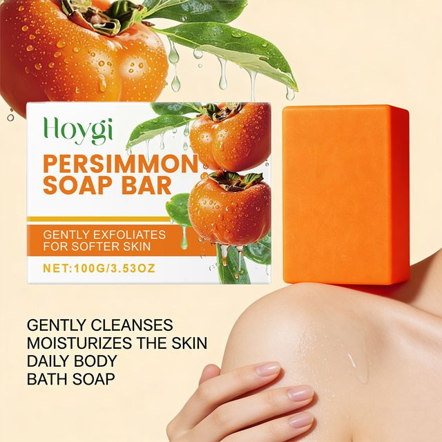 Hoygi Persimmon Seifenstück, Reinigungsseife, 100g, Unisex - Bild 1
