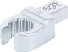 BGS Einsteck-Ringschlüssel 6904-13, offen, 13 mm, Farbe: Silber, Aufnahme: 9 x 12 mm - Bild 1