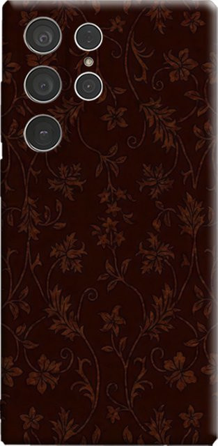 Vintage Handyhülle in Braun für Samsung Galaxy S25 Ultra, S24 und S23 Ultra Plus mit glänzender doppellagiger Rückseite - Bild 1