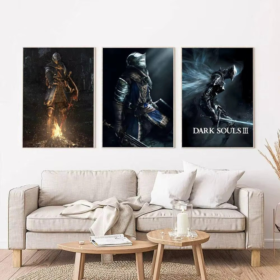 Selbstklebendes Anime Game D-Dark S-Souls Poster aus Papier in Multicolour für deine Wandgestaltung - Bild 3