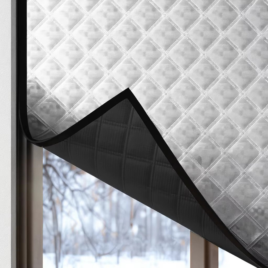 TranquilTouch Thermo-Vorhang mit Hakenschlaufen, winddicht und geräuschreduzierend, blickdicht, Breite: 100 cm, Höhe: 100 cm - Bild 3