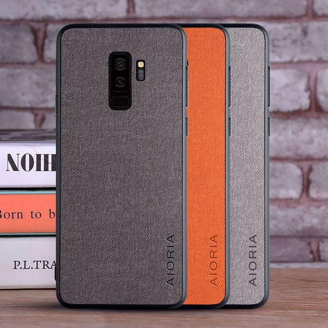 Textilhülle für Samsung Galaxy S9 Plus, S9, S8 Plus und S8 in Grau - Bild 1