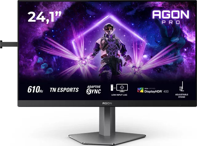 AOC AGON PRO AG246FK6 Gaming-Monitor 61,2 cm (24,1 Zoll) Full HD TN 600Hz Schwarz/Grau - Bild 2