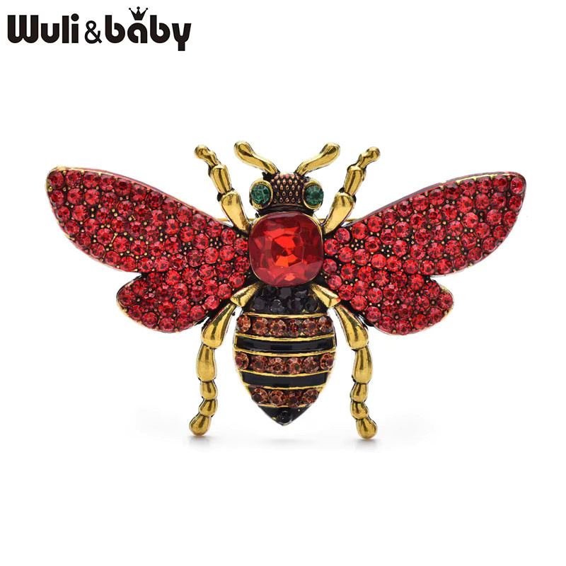 Wuli&baby Brosche, Bienen, Kristall, Bunt, Unisex - Bild 1
