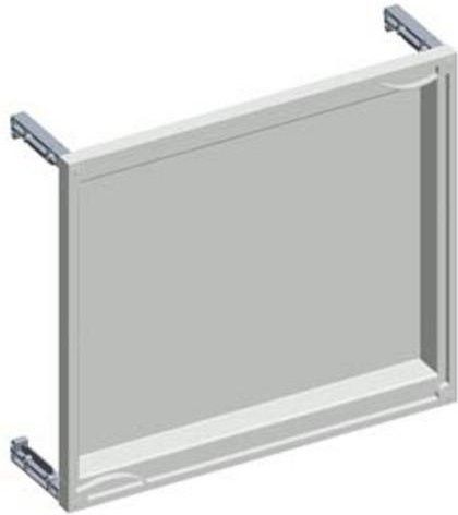 Siemens ALPHA 400/630 DIN Leerfeldabdeckungs-Einbausatz mit Stützer, grau, Tiefe: 4,0 cm - Bild 1