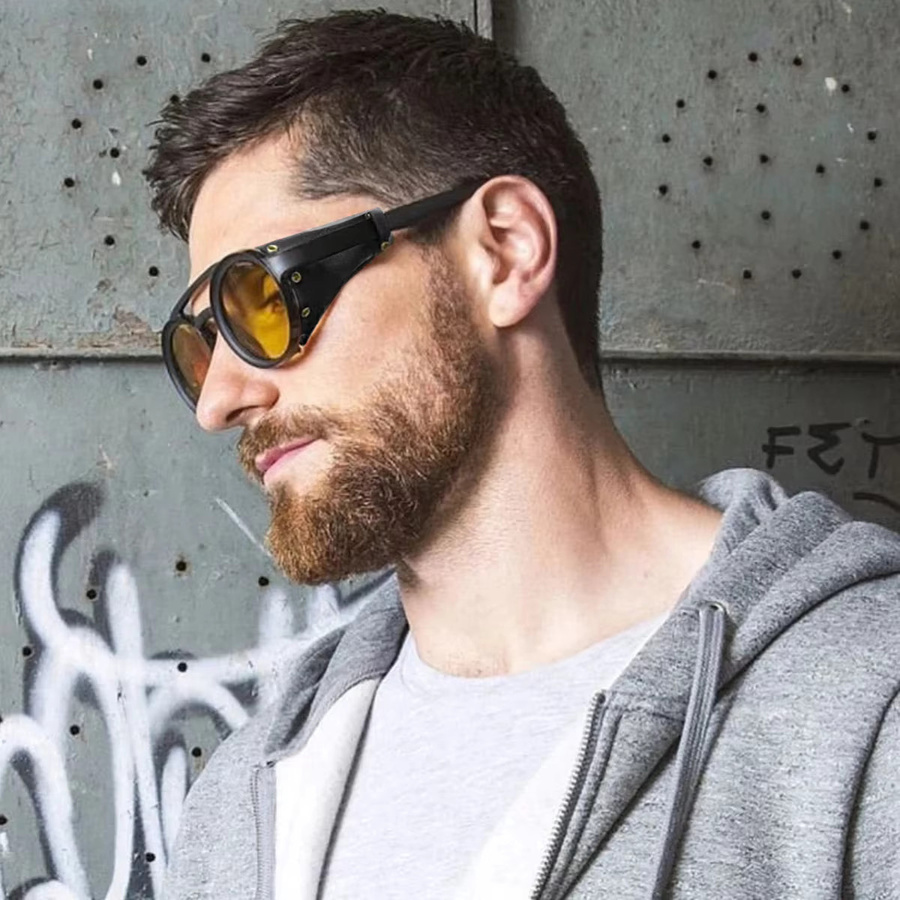 Blanche Michelle Sonnenbrille, rund, Vollrand, schwarz, Unisex - Bild 2