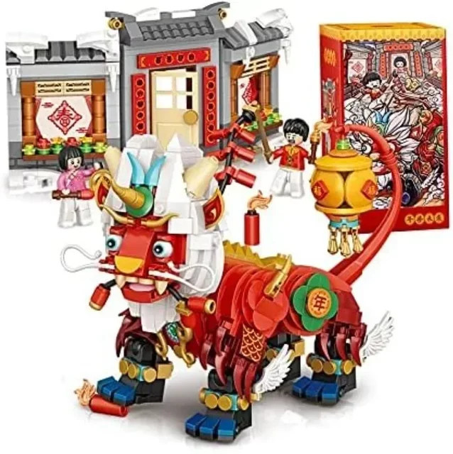 SONGYI Nian Beast Mini Bausteine, 1024 Teile, Bunt / Mehrfarbig - Bild 1