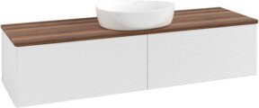 V&B Waschtischunterschrank Antao mit Frontstruktur in Weiß, B: 160 cm, T: 50 cm - Bild 1