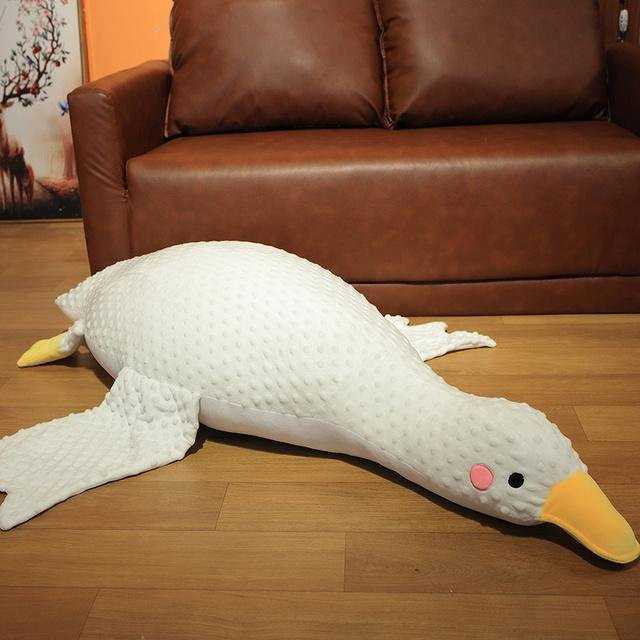 MIAOOWA Massage Ente Plüsch Spielzeug, weiß, 70cm - Bild 1