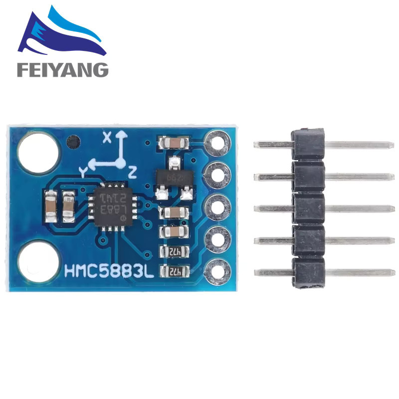 SAMIROB GY-273 HMC5883L Dreiachsen-Kompass Magnetometer-Sensormodul in Blau für Arduino - Bild 2