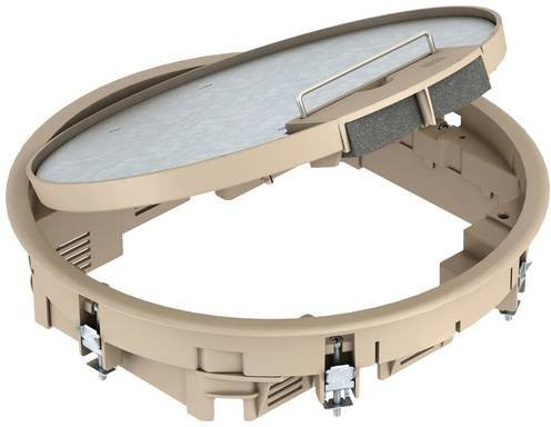 OBO Bettermann GESR7 10U 1019 Geräteeinsatz aus Kunststoff in Beige - Bild 1