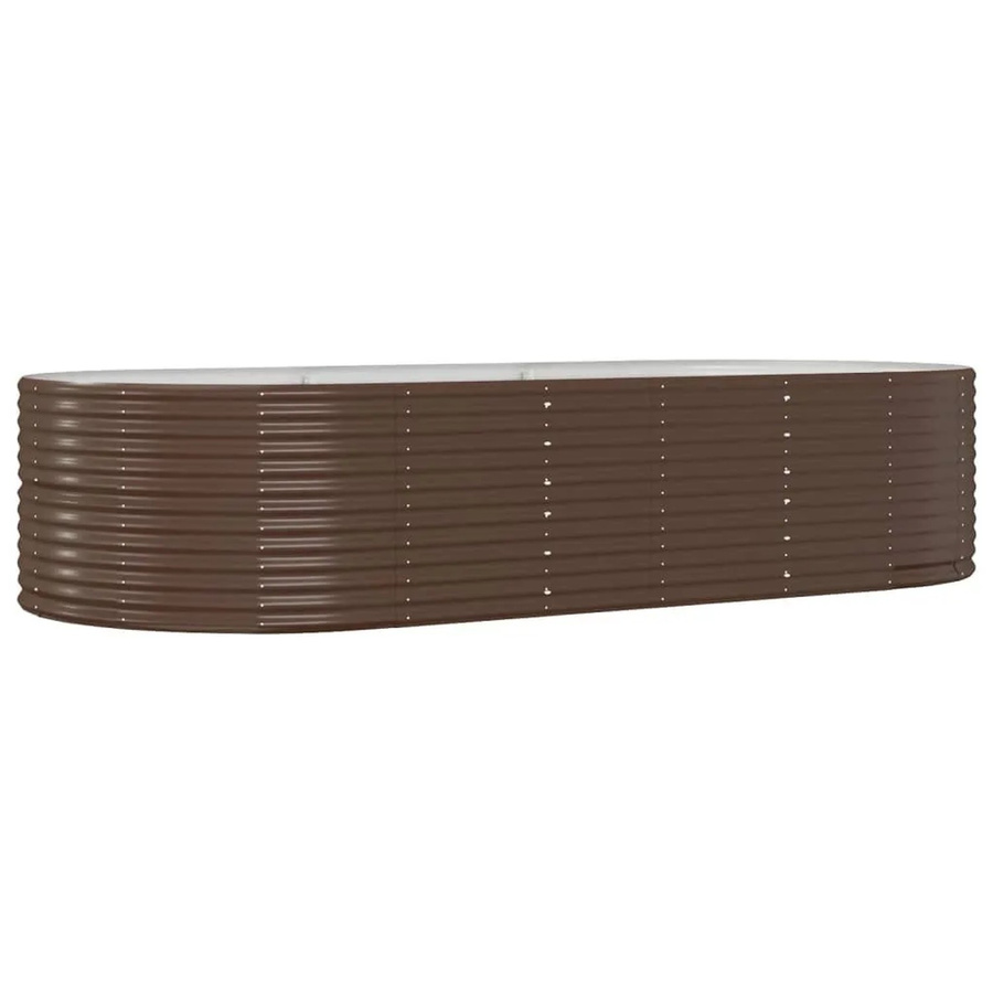 Furnicato Hochbeet aus verzinktem Stahl in Braun, B/T/H: 291 x 140 x 68 cm - Bild 2
