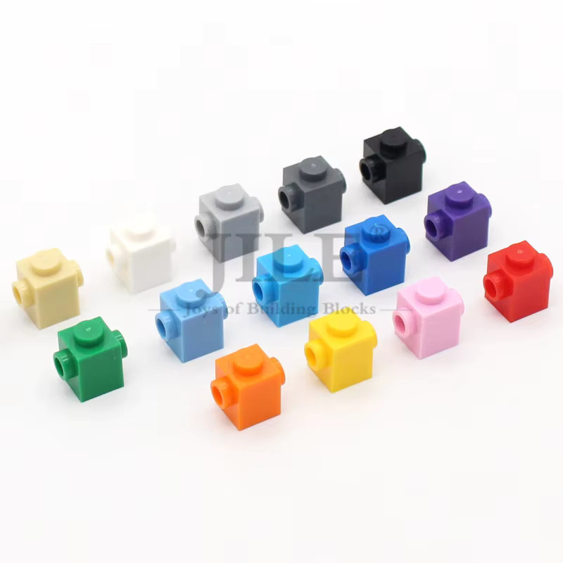jile MOC 47905 modifiziert 1x1 mit Nieten auf 2 Seiten gegenüberliegender Brettbausteine Ziegel, Zubehör, 30-teiliges Set, Bunt / Mehrfarbig - Bild 2