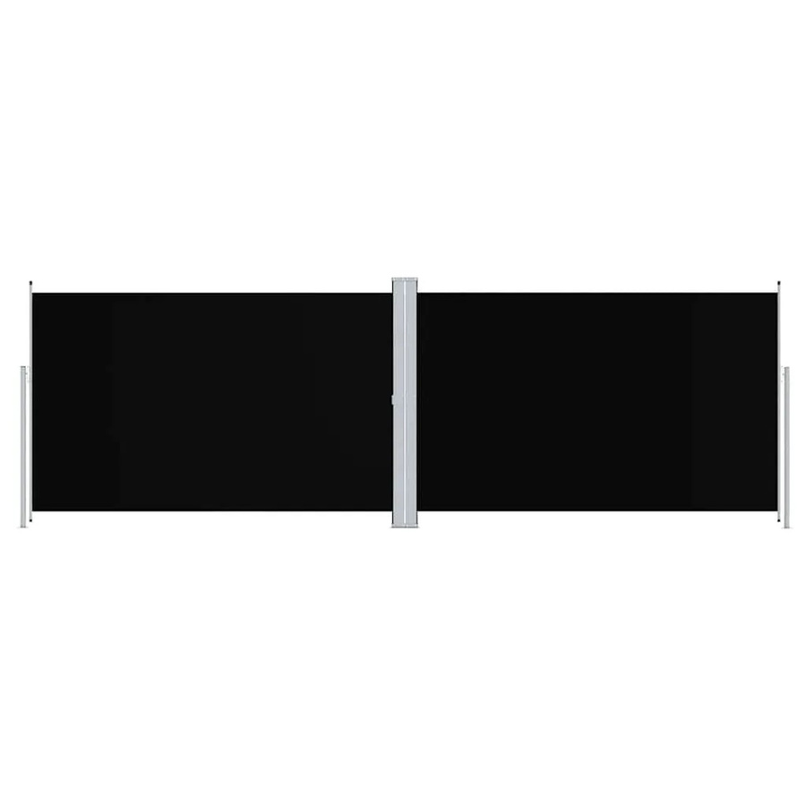Furnicato Seitenmarkise ausziehbar Schwarz mit UV-beständigem Polyester und automatischer Rückrollfunktion B/H: 600 x 200 cm - Bild 2