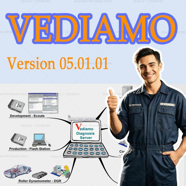 Vediamo V5.1.1 Auto-Diagnosetool für Motoren mit LUCA-Kompatibilität zur Fehlerfilterung und Analyse von Fehlerumgebungsdaten - Bild 1