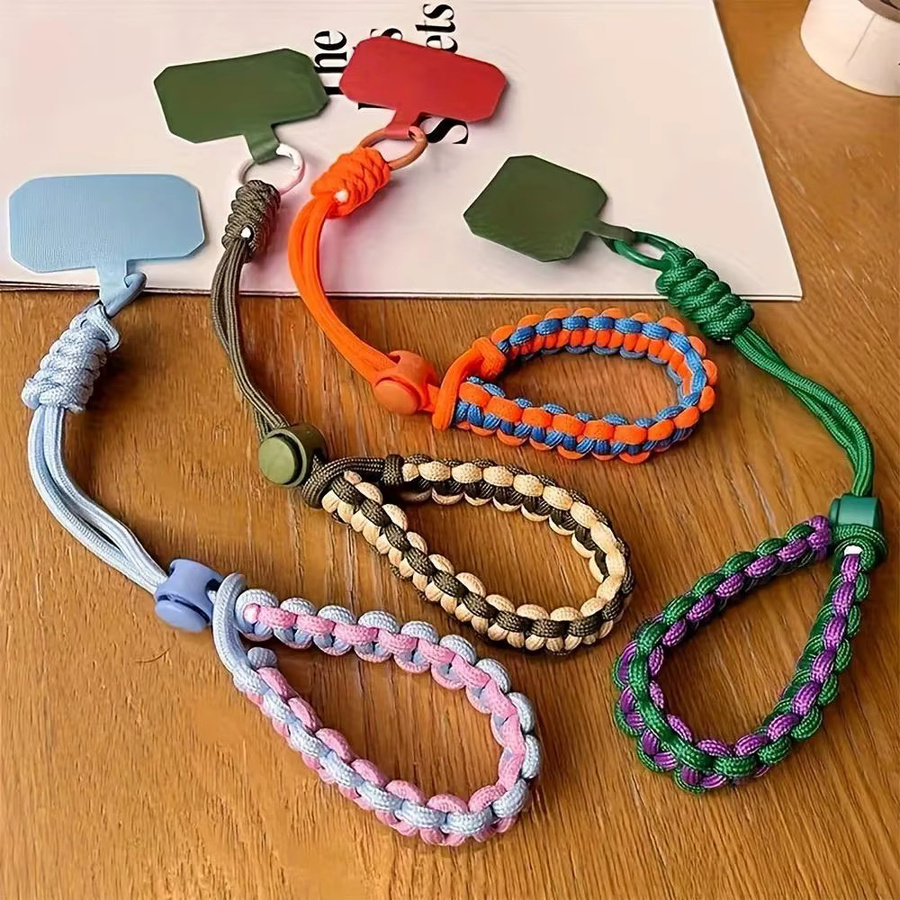 DYM Handy Lanyard Orange – Modischer Anti-Verlust Anhänger mit Twist-Seil als Handgelenk-Trageschlaufe für dein Smartphone - Bild 2