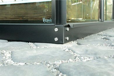 Vitavia Stahlfundament 900 für Gewächshäuser Ida und Styx, schwarz, B/T/H: 132 x 69 x 6 cm - Bild 1