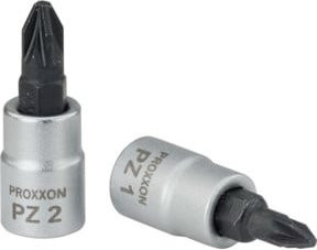 Proxxon Pozidriveeinsatz Gr. 2 aus Edelstahl in Silber, 1/4" Schraubendreher-Bit - Bild 1