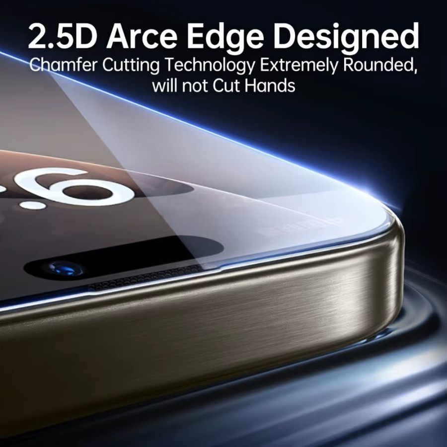 2 Stück DIXSG Displayschutzfolie aus gehärtetem Glas für iPhone 17 16 15 14 13 12 11 Pro Max Plus XR XS in Transparent - Bild 5