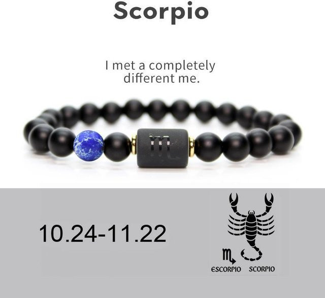 MGB Armband, Tigerauge, Obsidian, Schwarz, Unisex - Bild 1