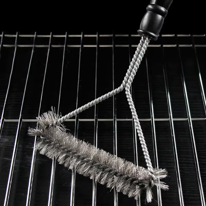 VTMANMNS Edelstahl-Drahtbürste zur Grillreinigung in Silber, Länge: 30,48 cm - Bild 3