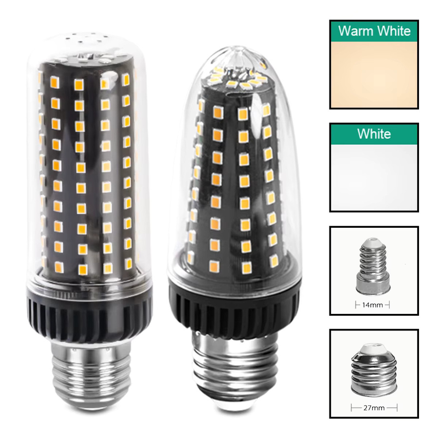 YORYZENG LED Mais Birne Energiesparende Lampe mit 360 Grad Lichtverteilung in E14 oder E27 Fassung - Bild 3