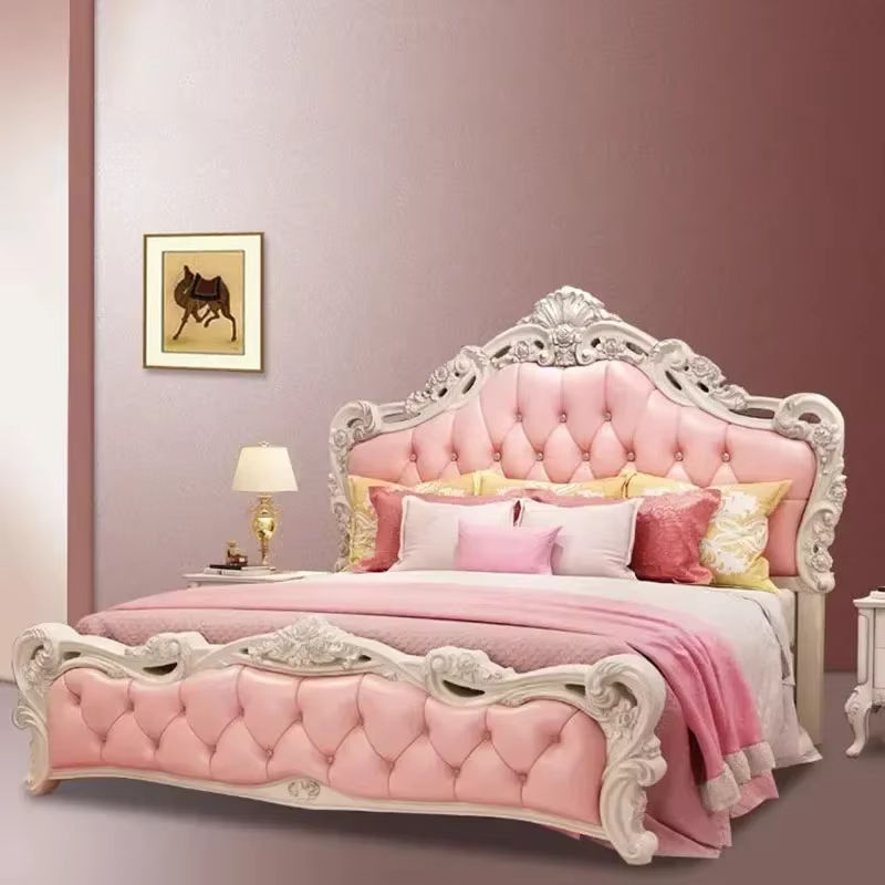 Modernes King-Size-Doppelbett DUTRIEUX aus Kunstleder mit Kopfteil und Stauraum - Bild 2