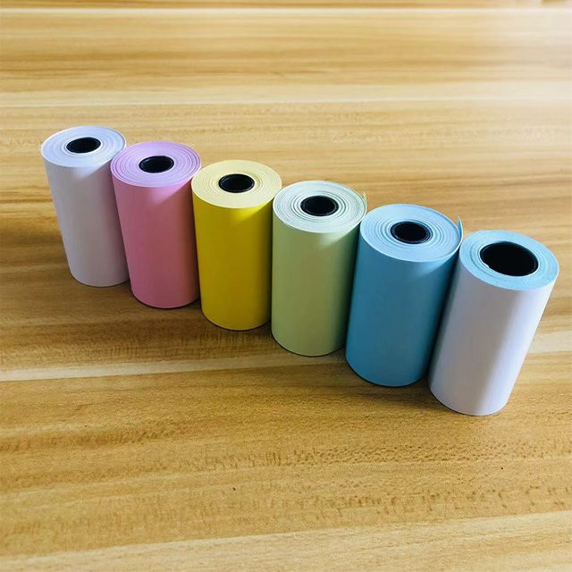 6 Rollen weißes Thermopapier für PeriPage und PAPERANG Mini-Fotodrucker, Etikettenaufkleber und Fotopapier, B/H: 57 x 30 mm - Bild 1
