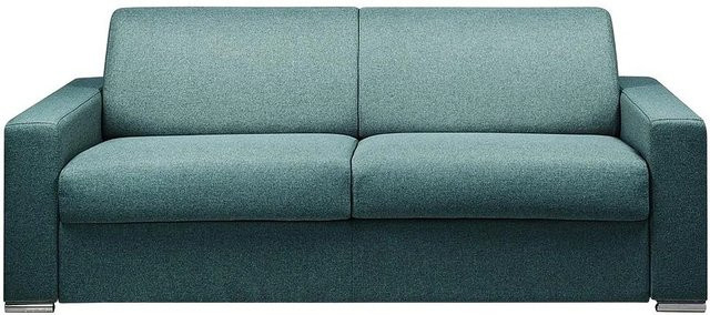 Vente-unique Schlafsofa Calito in Blau mit Stoffbezug, Breite: 216 cm - Bild 1