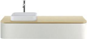 Duravit Waschtischunterschrank Happy D.2 Plus in Mattweiß, Wandmontage, B/T/H: 130 x 55 x 35,4 cm - Bild 1