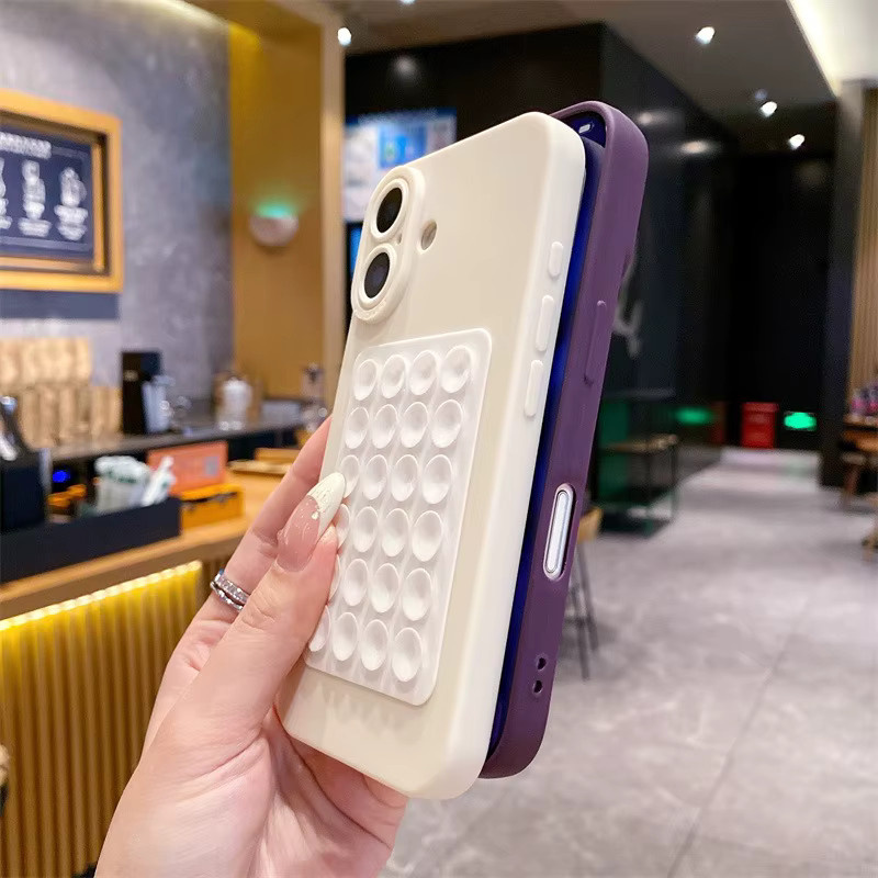NUCWIN Personalisierte Saugnapf-Handyhülle für iPhone in Rot, Stoßfest und Weich - Bild 2