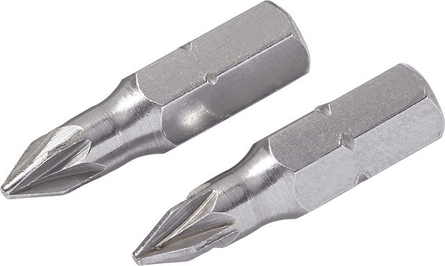 LUX-TOOLS Schraubendreher-Bit PZ1 aus Edelstahl, 2 Stück, Silber - Bild 1