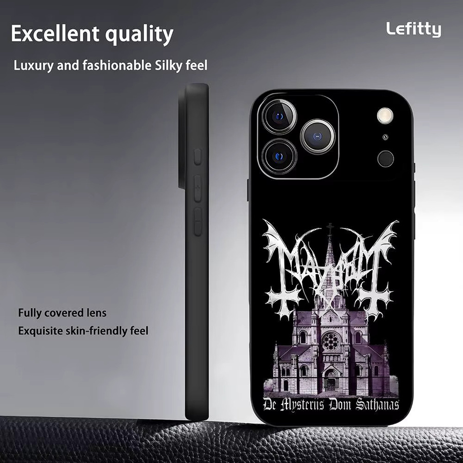 M-MAYHEM Pure Armageddon Soft Shell Handyhülle für iPhone 11 bis iPhone 17 Pro Max Plus Mini in Schwarz Frosted - Bild 3