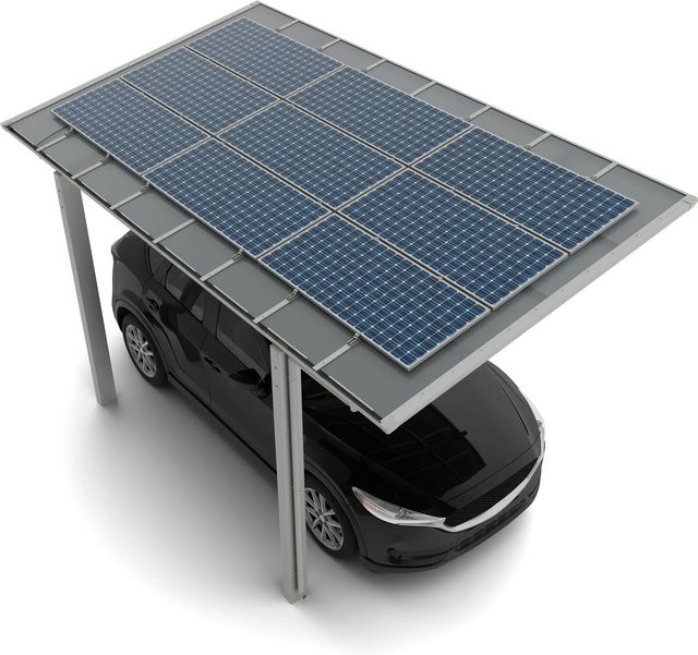 Ximax Solarcarport Linea Typ 60 in Silver mit Aluminium und Polycarbonat, B: 495,4 cm, T: 304 cm - Bild 1