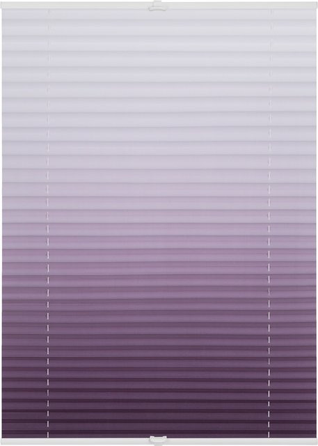 Lichtblick Plissee Klemmfix ohne Bohren verspannt mit Farbverlauf in Purple - Bild 1
