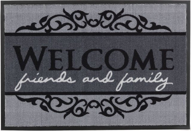Schmutzfangmatte Homelike Astra in Grau Multicolour, rutschfest und waschbar, B/T: 60 x 40 cm - Bild 1