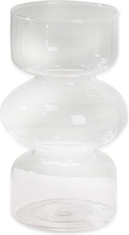 Bestbags Hydroponische Glasvase für Schnittblumen in Transparent und Weiß im modernen nordischen Design - Bild 1