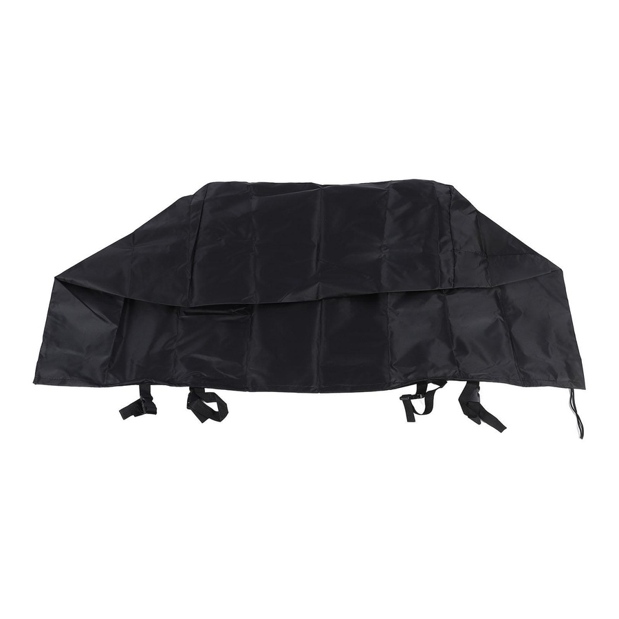 Quadratische Feuerstellenabdeckung CosyHome Silberbeschichtet, Wasser- und Sonnenbeständig, Farbe: Silber/Schwarz, B/T/H: 114,3 x 58,42 x 63,5 cm - Bild 2
