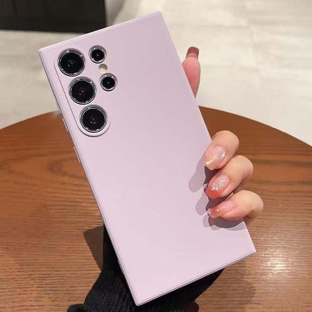 Stoßfeste Flüssigsilikonhülle für Samsung Galaxy S26 S25 S24 S23 S22 S21 S20 Ultra Plus FE in Purple - Bild 1