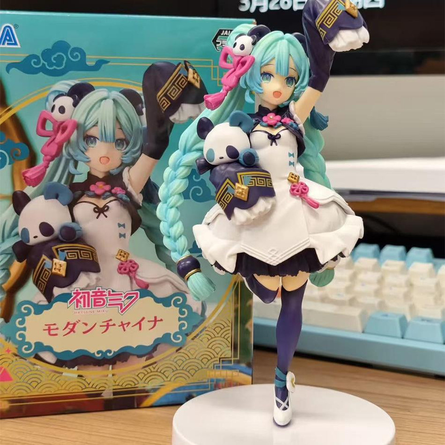 Yiran toy 1 Hatsune Miku Action Figur Panda Design 18cm PVC - Bild 3