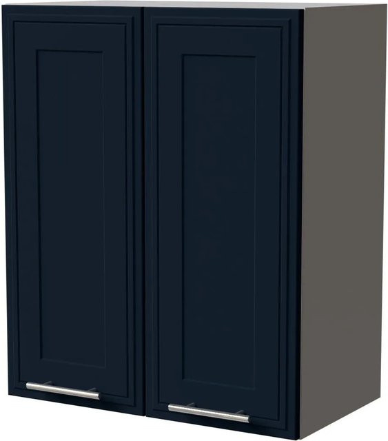 Feldmann-Wohnen Hängeschrank Salo Küchenschrank in Indigo Grau Matt mit Kassettenoptik, B/T/H: 60 x 32,5 x 72 cm - Bild 1