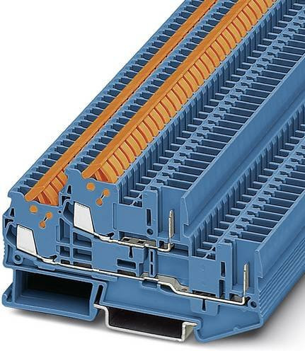 Phoenix Contact 3050206 Doppelstockklemme 5,2 mm Schnellanschluss Blau 50 Stück - Bild 1