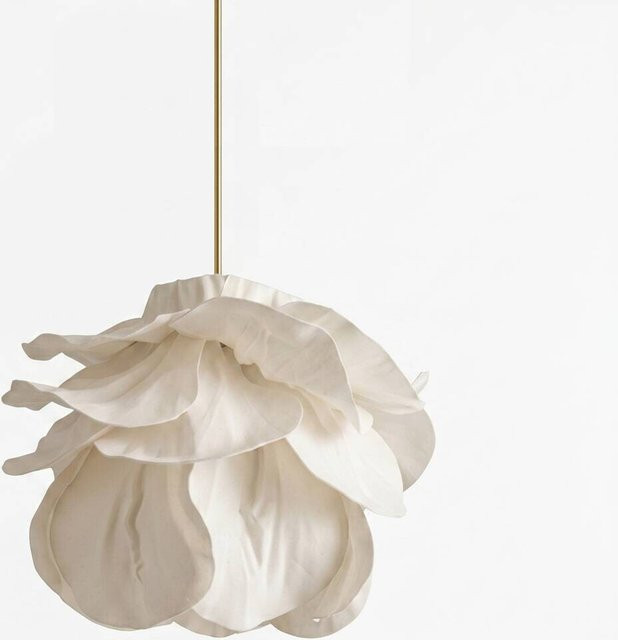 Opviq Pendelleuchte weiß Kunststoff mit E27 Fassung, Höhe: 110 cm, Breite: 48 cm, Tiefe: 48 cm - Bild 1