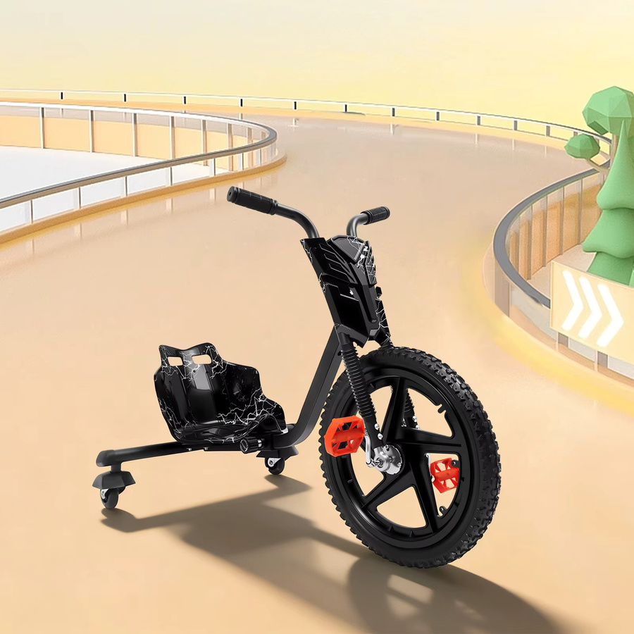 Rad-Drift-Trike mit Leuchträdern, verstellbarer Rennsitz, rutschfeste Pedale - Bild 3