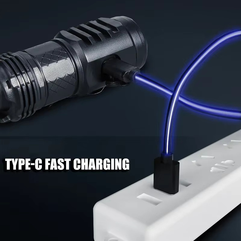 LONGRIVER LED-Taschenlampe SST20 mit USB-Ladefunktion, wasserdicht, Schwarz - Bild 2