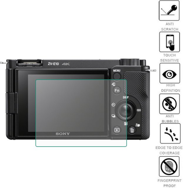 3er-Set PET Display-Schutzfolien Transparent für Sony ZV-1, ZV-1F, ZV-1 II, A6700, A7C, A7CII, A7CR und weitere Modelle - Bild 1