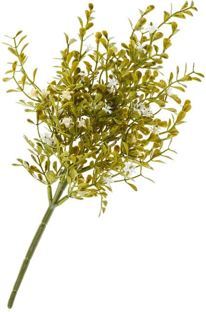 Künstlicher Blüten-Pick mit Grün in Cream/Elfenbein - Bild 1