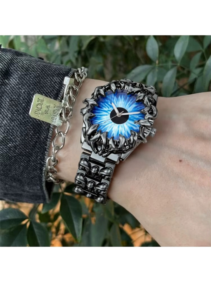 STARPERISH Armbanduhr Quarz, Edelstahl, Blau, Silber, Herren - Bild 2