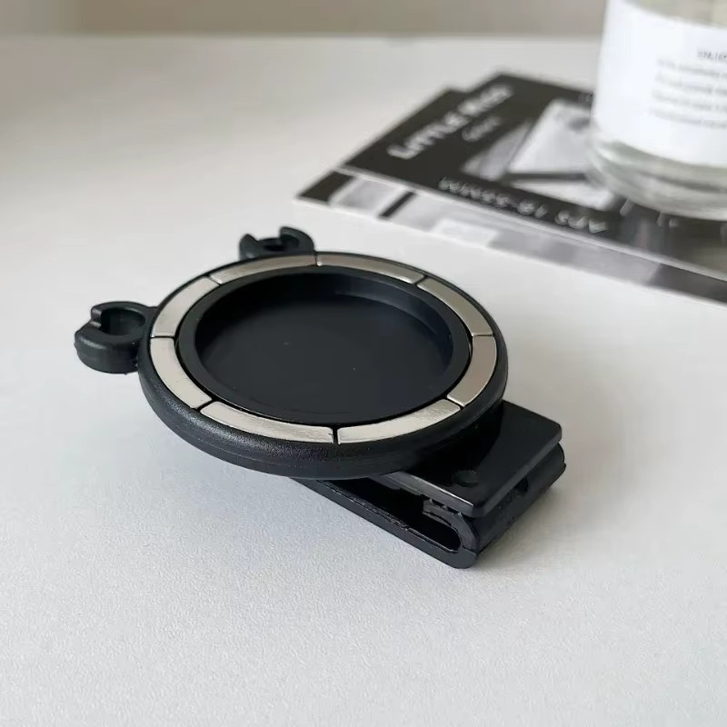Muzisn Magnetische Handyhalterung mit N52 Starkmagnet, Clip-On Anti-Rutsch Freisprechhalterung für Gürtel und Rucksack, Schwarz - Bild 2